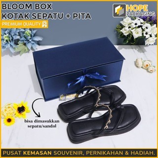Bloom Box Kotak Hampers + Pita / Box Kado Lucu Bentuk Buku / Gift Box Kado Ulang Tahun / Box Wedding