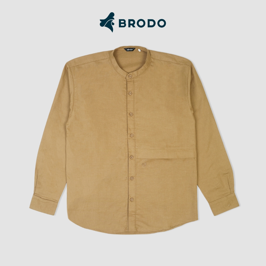 BRODO Aceh - Kemeja Pria Broshirt Camicia Long Khaki