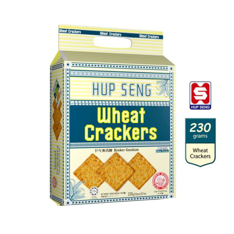 

Hup Seng Wheat Crackers Biscuit Gandum Hupseng Cemilan Sehat Wheat Cracker