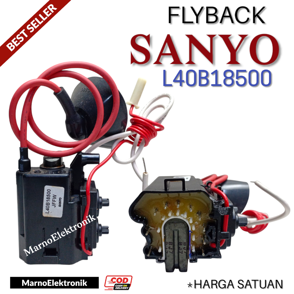 PLAYBACK FLYBACK TV SANYO L40B18500 L40B 18500 ASLI ORIGINAL ORI