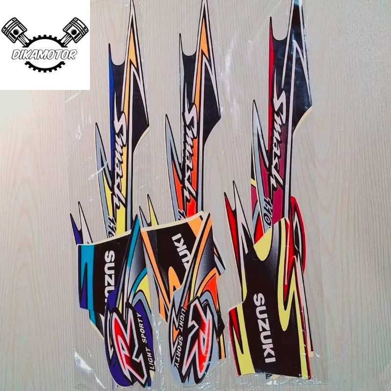 Striping Sticker Suzuki Smash R Tahun 2004