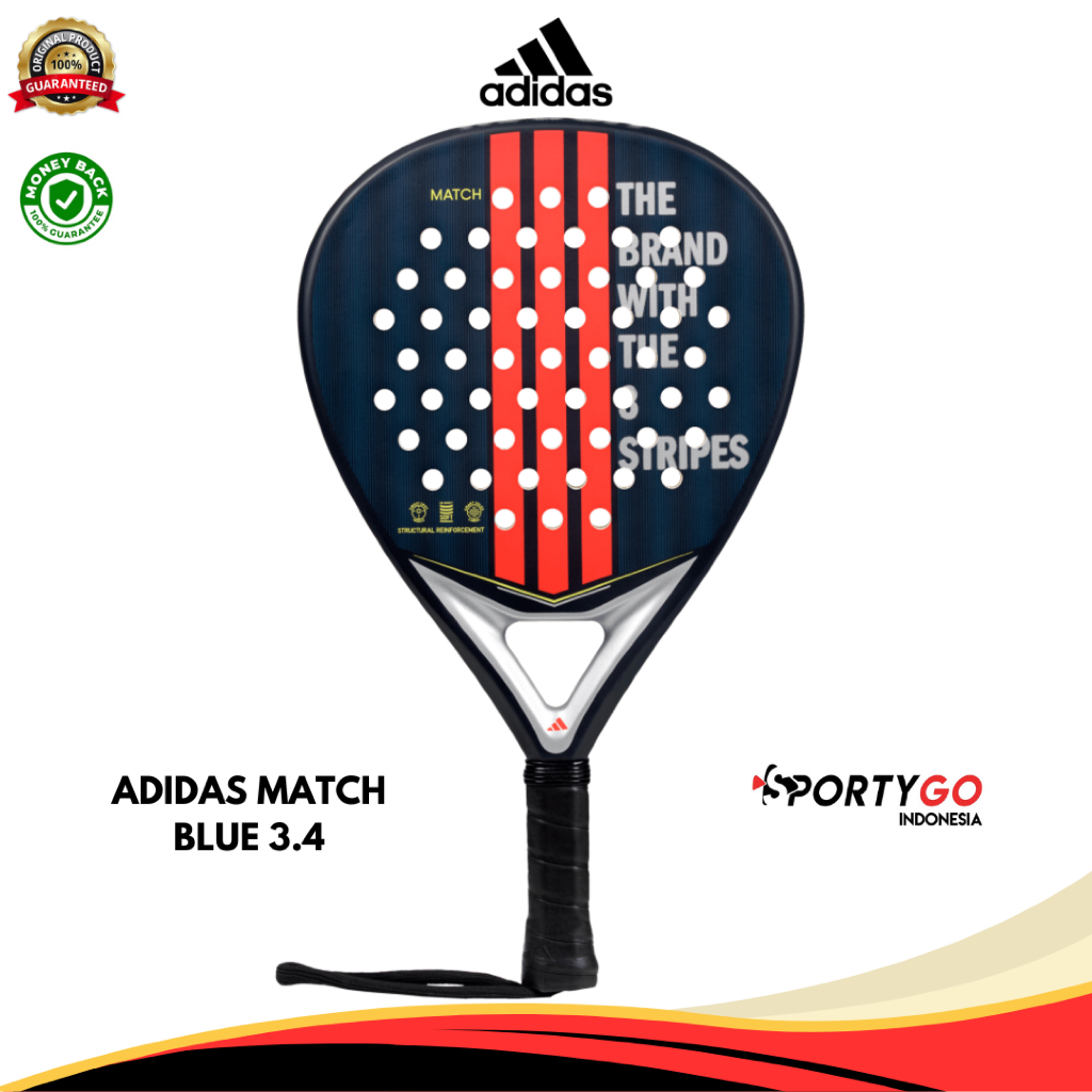 SALE PADEL RACKET ADIDAS MATCH BLUE 3.4 RAKET PADEL ADIDAS [100% ORIGINAL]