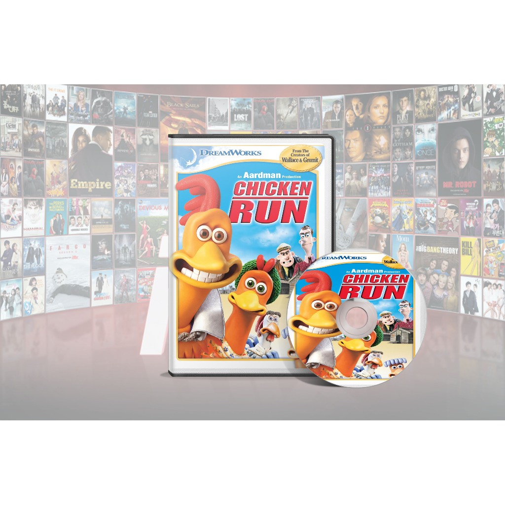 DVD Film Animasi Chicken Run & Chicken Run Dawn Of The Nuggets (2000-2023)