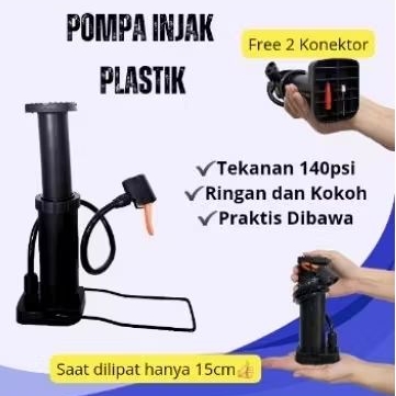 Shp1 Pompa Injak 160psi Pompa Ban Injak Mini Pompa Angin Pompa Motor