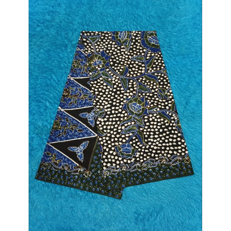 Sarung Batik Tulis Lasem krecak biru