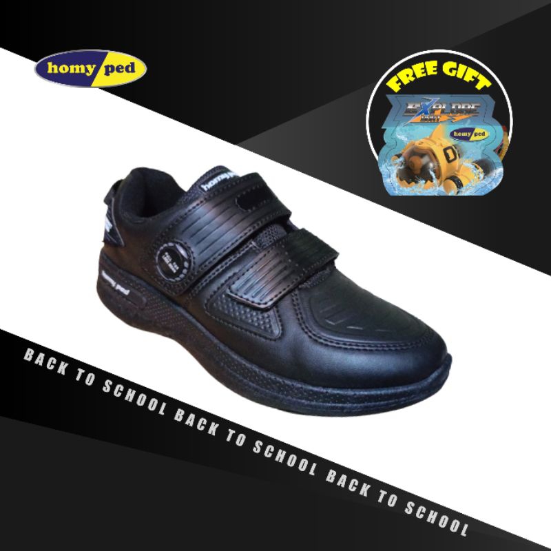 Homyped spit fire Sepatu sekolah anak laki laki SD Original branded sepatu homyped anak berhadiah ma