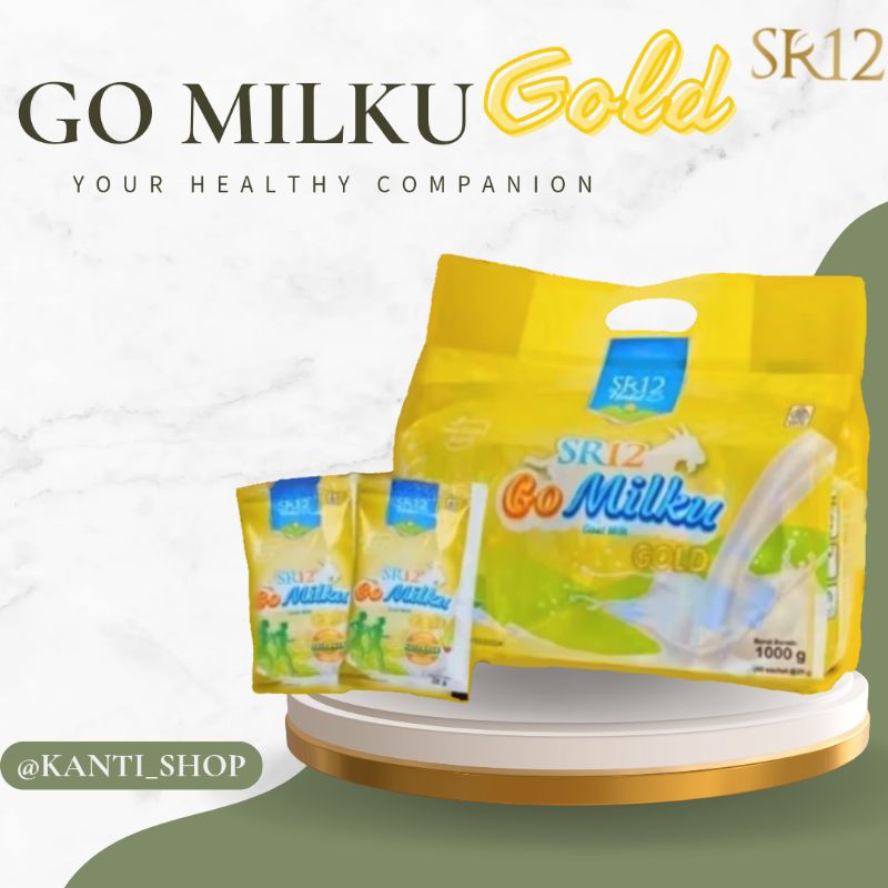 

GO MILKU GOLD SACHET//SUSU KAMBING ETAWA BUBUK KEMASAN SACHET PRAKTIS MUDAH DIBAWA KEMANA MAN HALAL BPOM//Kanti_Shop//Surabaya