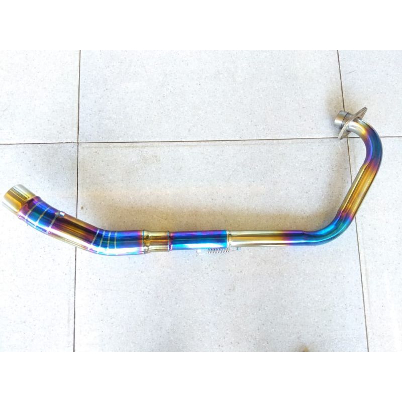 leher knalpot racing cb150 old pipa leher knalpot cb150r new bluemoon header knalpot cb 150 r inlet 