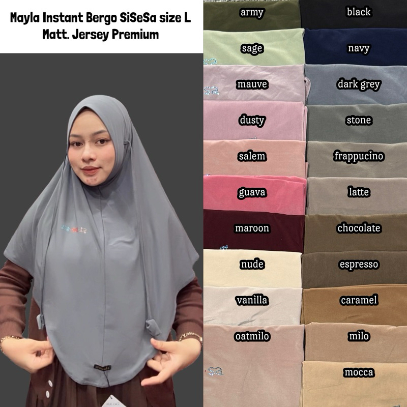 Mayla Instant bergo sisesa size L
