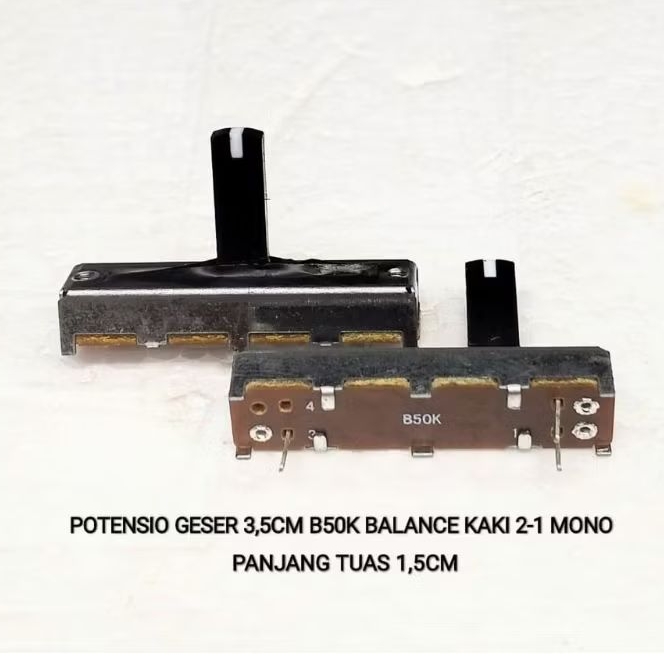 Potensio Geser 3,5cm Kaki 2-1 Mono B50K Balance