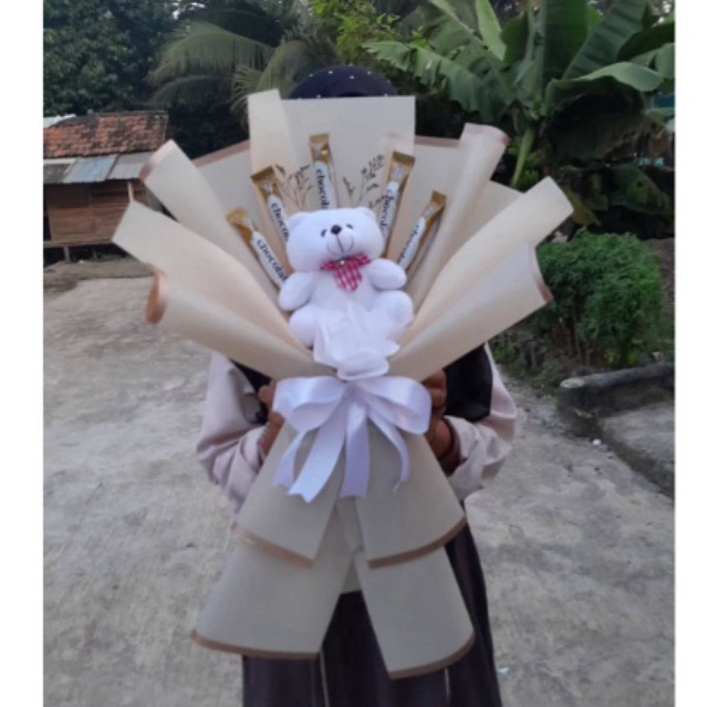 

Buket Boneka + snack size big
