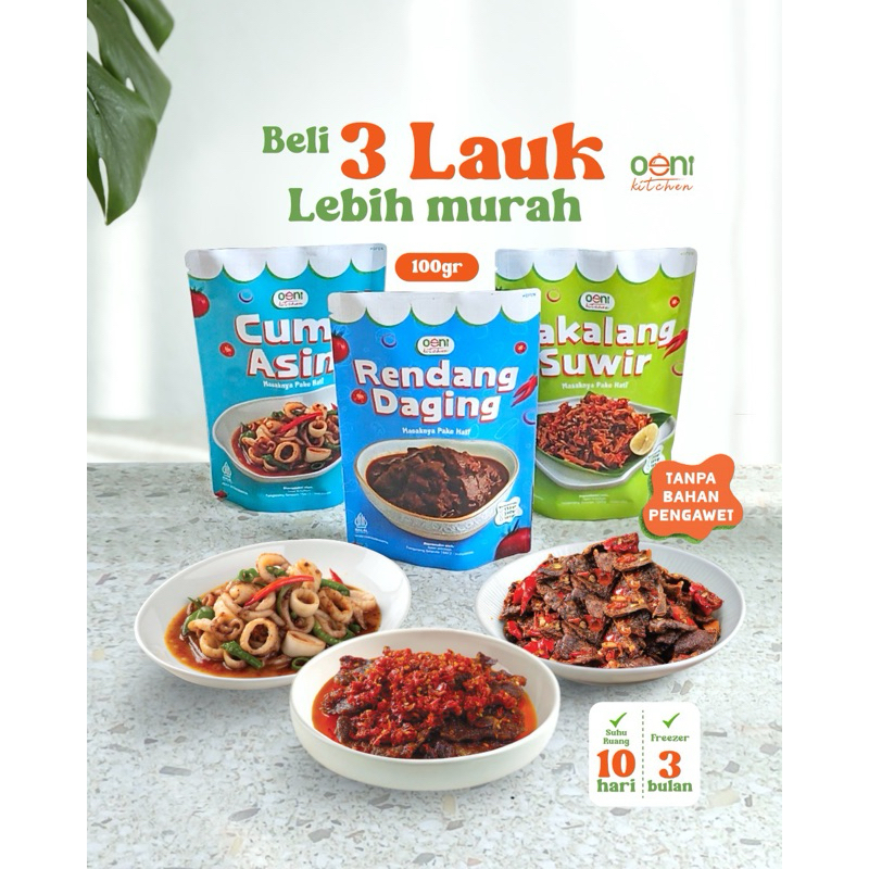 

Paket 3 BUNDLING PACKAGE LAUK KEMASAN 100 gram