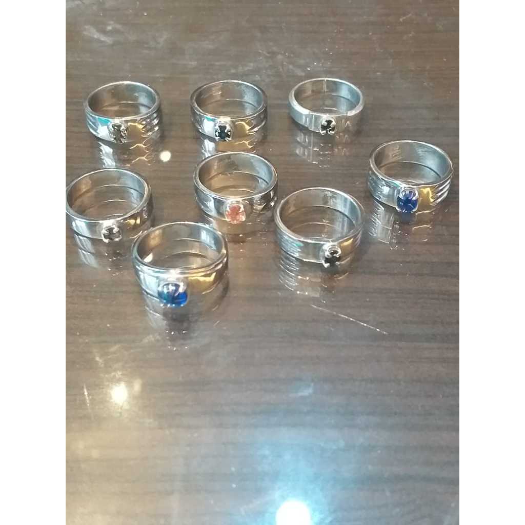 Cincin Batu Kecil Ring Titanium Berbagai Bentuk