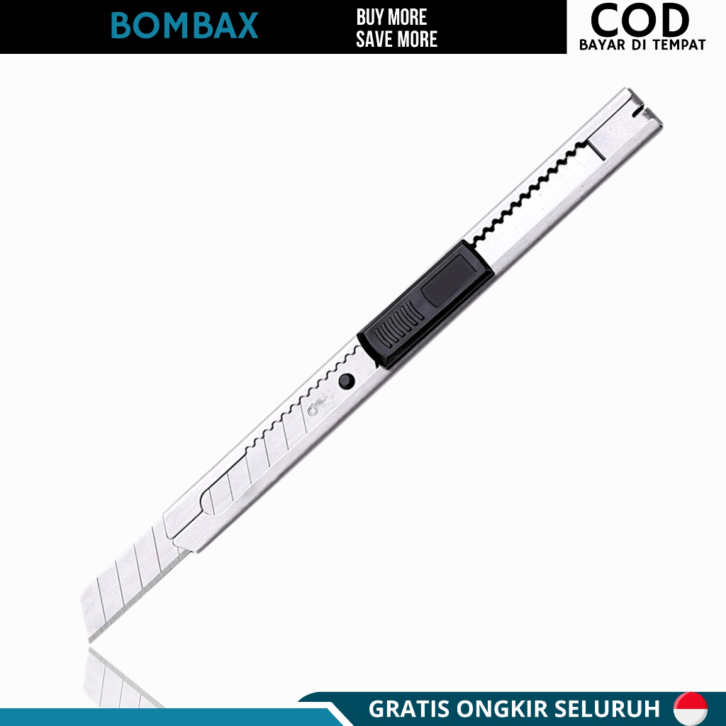 

Cutter Pisau Besi Mini Kuter Kecil Stainless Steel Pemotong Kertas Packing Kater Kecil Besi 30 / 60 Derajat Degrees Stainless Samoyed Knife