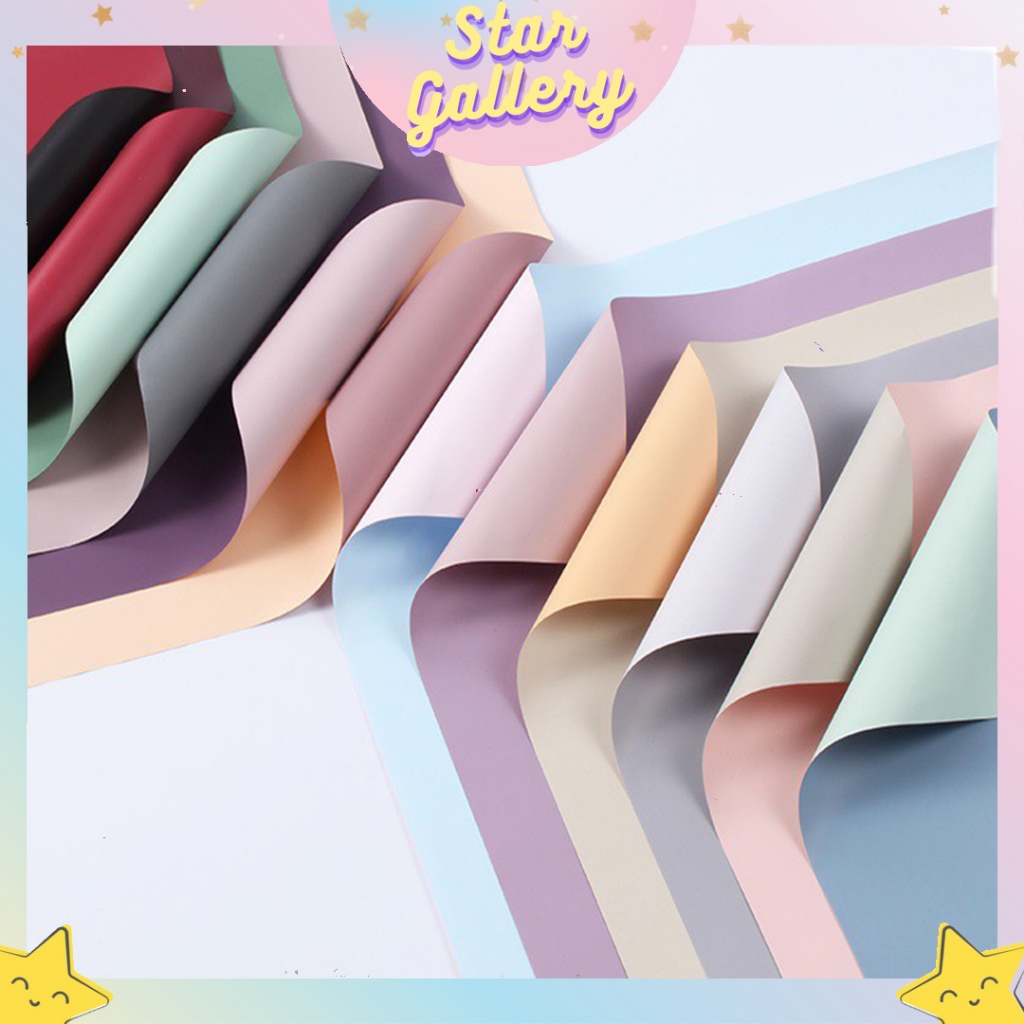 

Kertas Bunga Buket BI Colour 2 Warna Flower Wrapping Paper Cellophane Kertas Buket Florist KB14