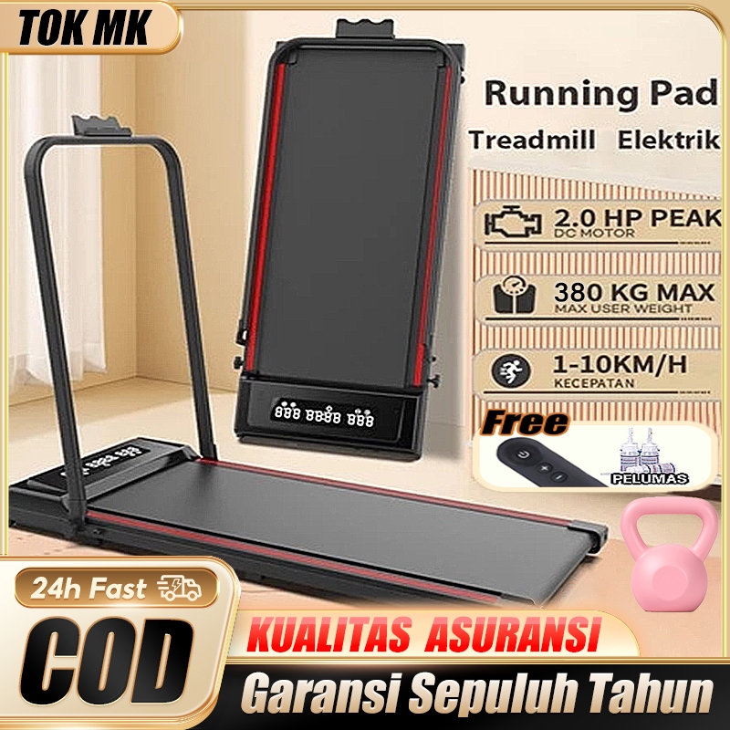 Treadmill electric low watt  BB 380kg  Treadmill Portable listrik  lipat  Walking Pad Running Pad