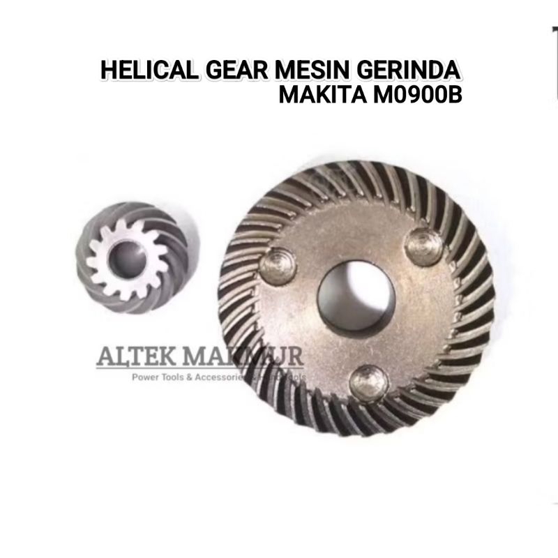 Helical Gear Set Mesin Gerinda Makita M0900B / Ger Gir Grenda M 0900 B / Gigi Nanas GerSet Mesin Gur