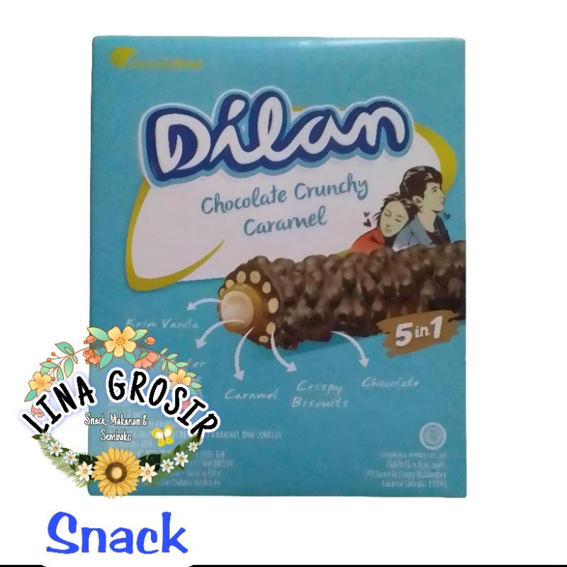 

DILAN Chocolate Chrunchy Caramel 1 Bos Isi 12 Pcs / 23 gr