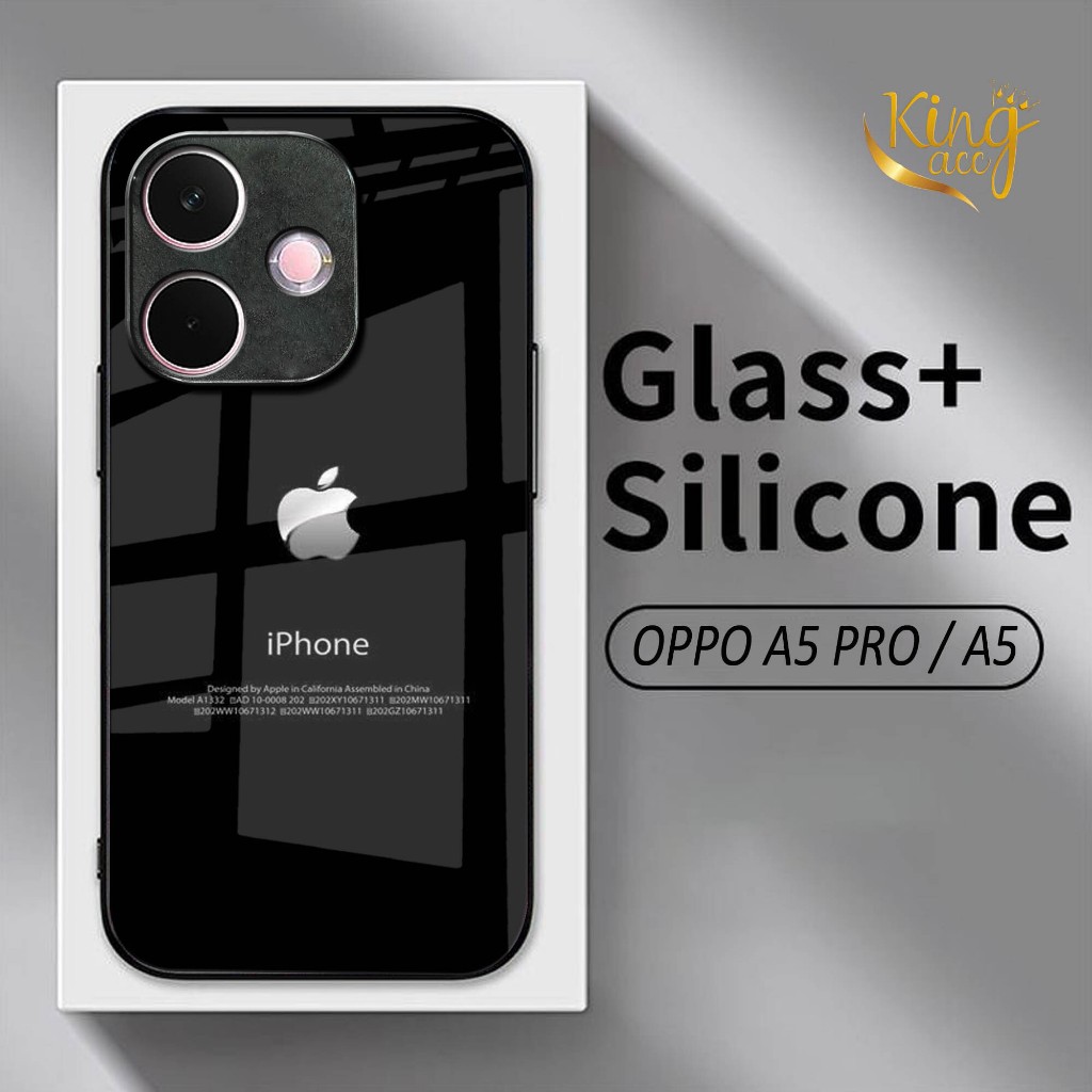 Case Hp Glass Kilau For OPPO A5 PRO 5G - Casing Hp OPPO A5 PRO 5G - K14
