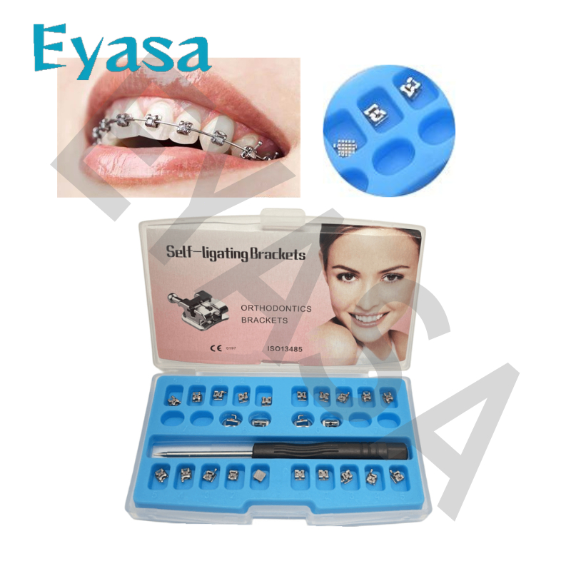 BRACKET BEHEL SELF LIGATING METAL ROTH 345 HOOK FDA - Dental Braces Ortho Kawat Gigi Damon - Behel M