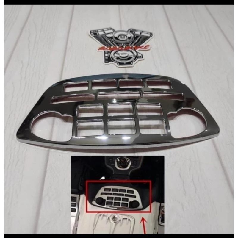 trim panel center radio goldwing frame cover control goldwing