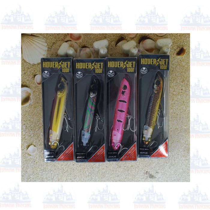 UMPAN BONE HOVERJET 100F TOP WATER 100MM / 16GR MADE WITH BKK HOOKS