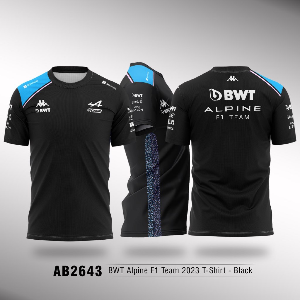 TISERT Jersey F1 Alpine AB2643 | Kaos Motorsport Racing Team Formula 1 Unisex