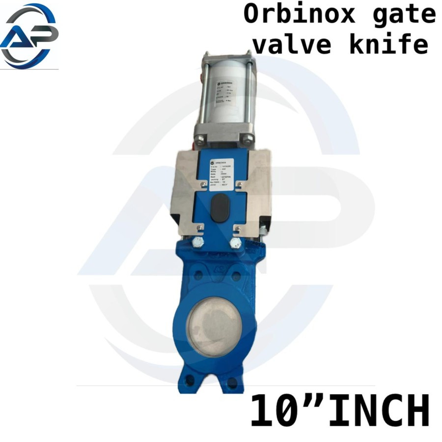 KNIFE GATE VALVE 10 inch ORBINOX Disc SS304 Jis 10k Double Acting