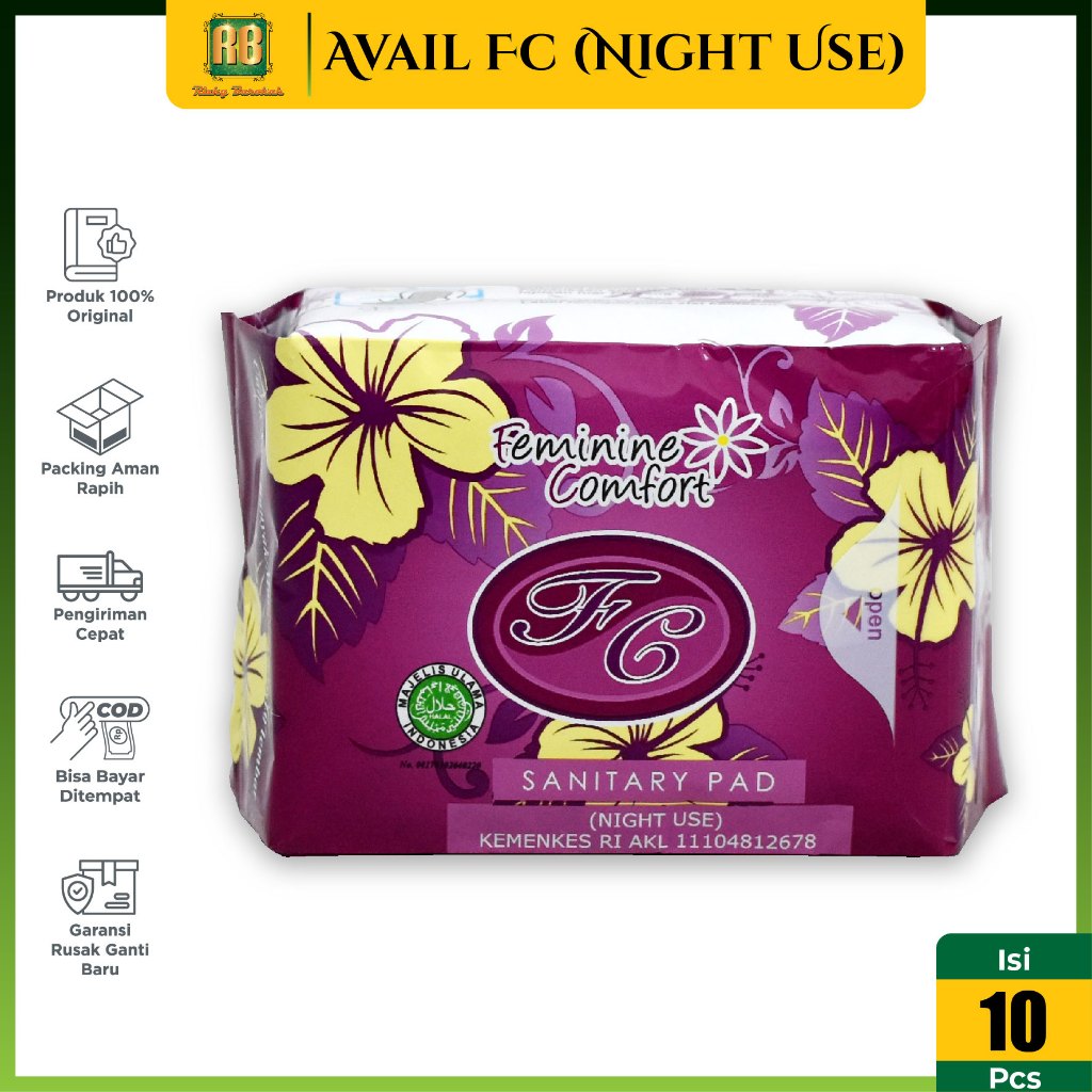 Avail Merah Pembalut Herbal Avail Avail Pembalut Malam Hari Avail Night Use Original