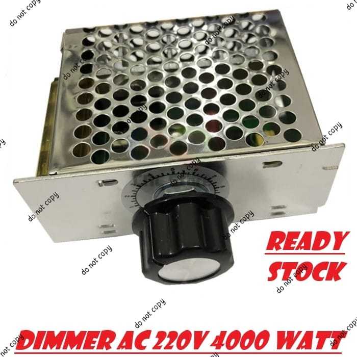 Dimmer 4000 watt AC 220 volt casing aluminium dimmer SCR 4000 W