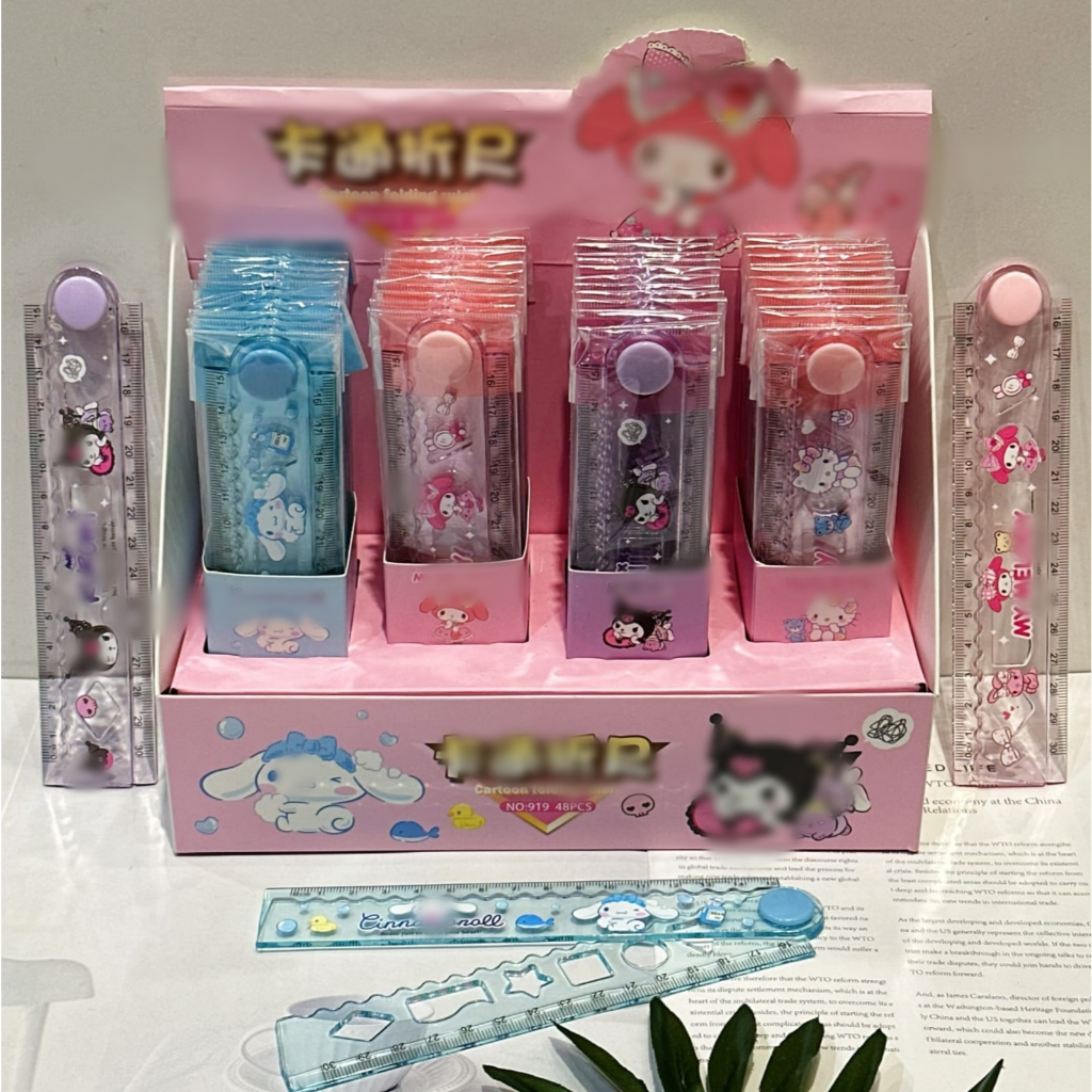 

[ORGM] Alat Tulis Kantor Perlengkapan Sekolah Penggaris Lipat Karakter Kurom1 Kitty Melody