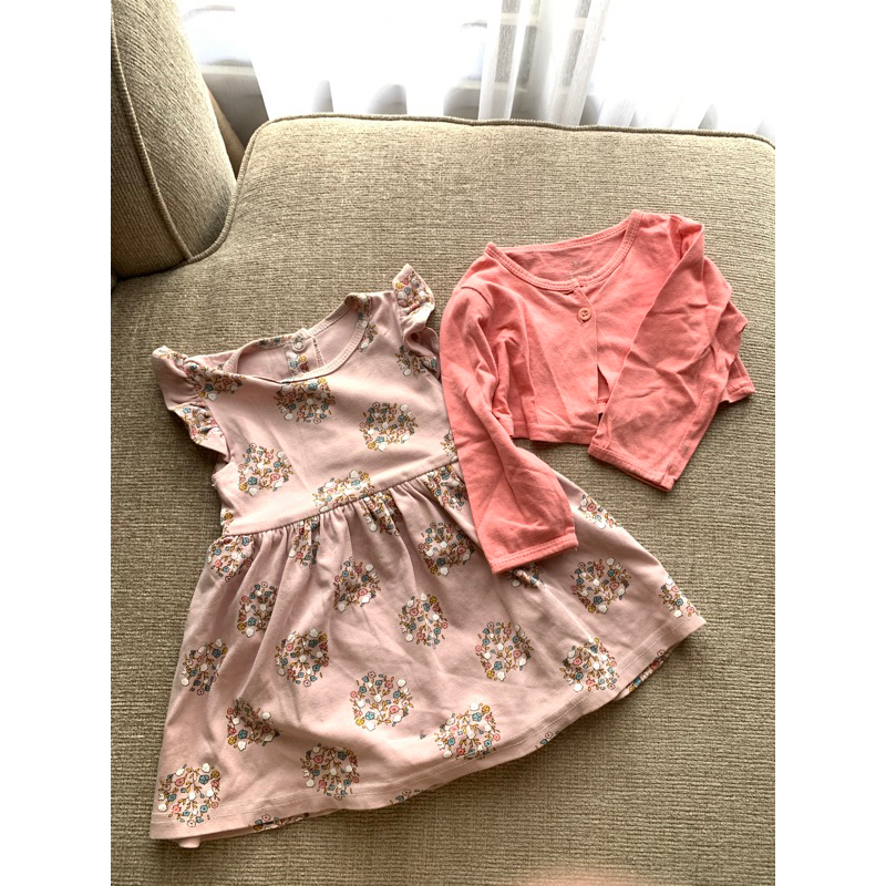 PRELOVED - Dress Pink Flower ANAK