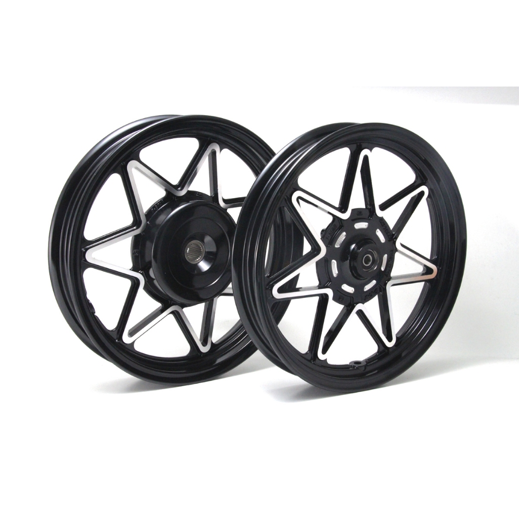 Velg Daytona Seven Star Beat, Beat Fi, Beat ESP, Scoopy, Vario110 Hitam