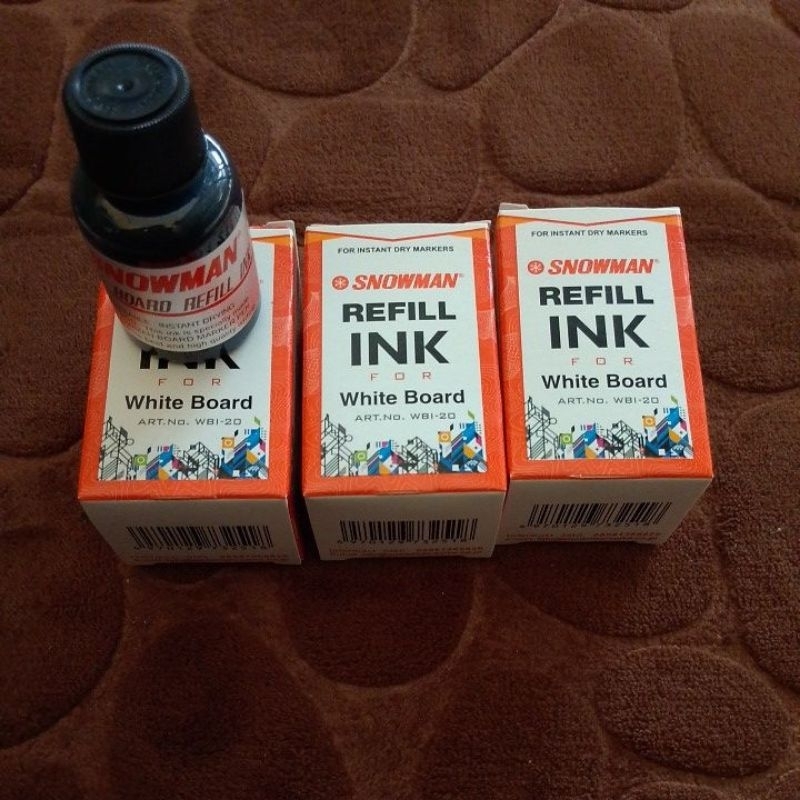 

Refil ink / isi ulang spidol white board merek snowman