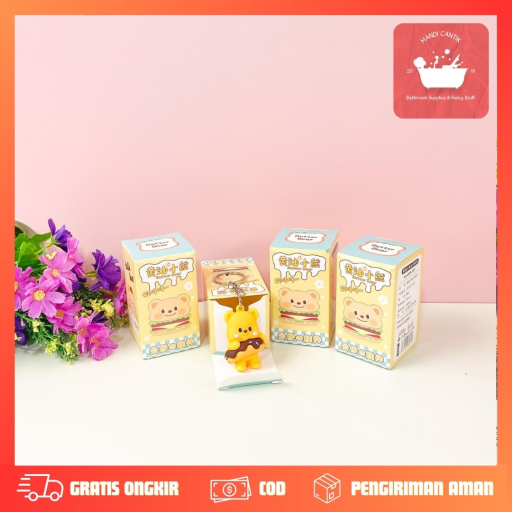 Mistery Box Gantungan kunci Butter Bear GK-1820 / Mystery Box Blind box keychain ganci Butter bear b