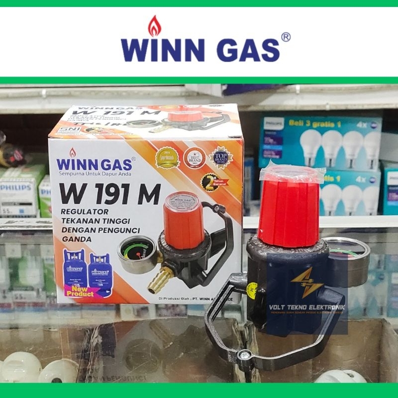 Regulator Gas Pengunci Engkel Winn Gas W1919M / Regulator Kompor Tegangan Tinggi / Regulator Pengunc