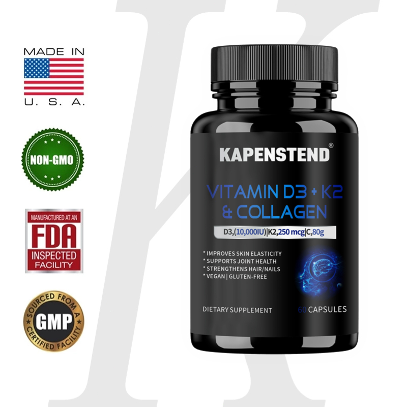 KAPENSTEND D3K2 Collagen | Bersertifikat FDA, meningkatkan penyerapan, menutrisi tulang dan kulit