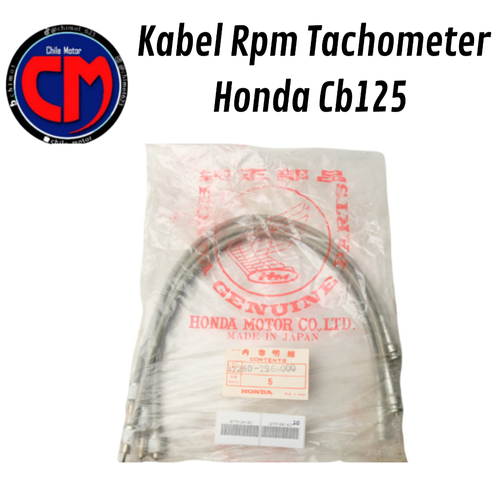 37260-296-000 Kabel Rpm Tachometer Honda Cb125 Cb 125 Cb175 Cb 175 Cb200 Cb 200 Original