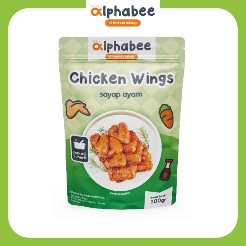 

Chicken Wings Alphabee Frozen food 100gr