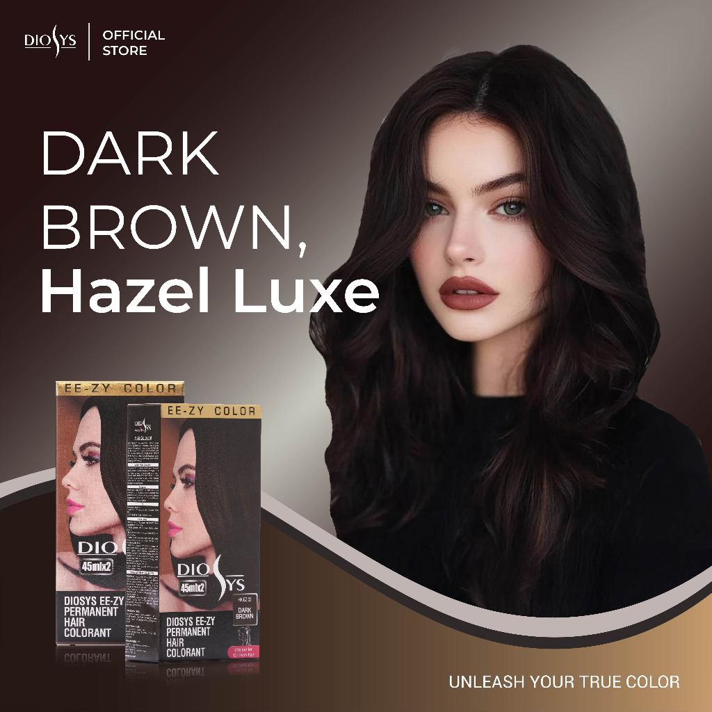 Diosys Hair Color | Cat Pewarna Rambut Warna Dark Brown