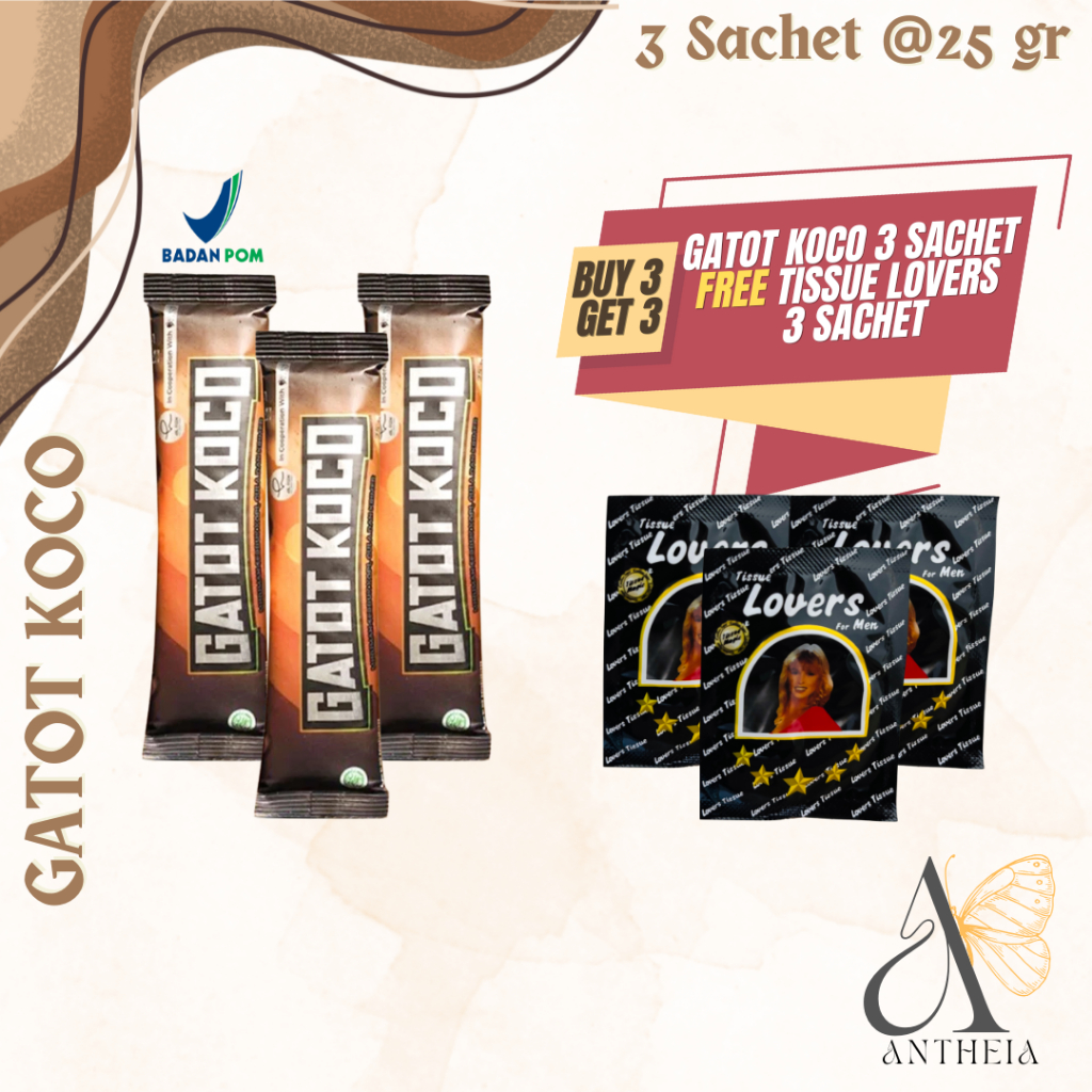(3 Sachet) Kopi Gatot Koco Minuman Serbuk Gatot Kaca By dr Richard Lee Original BPOM
