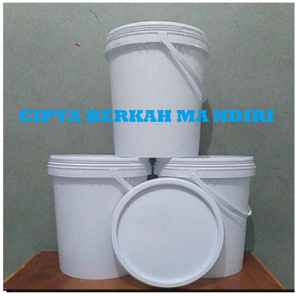 Ember  cat bekas 25kg dengan tutup/Ember plastik bekas cat 25kg grosir