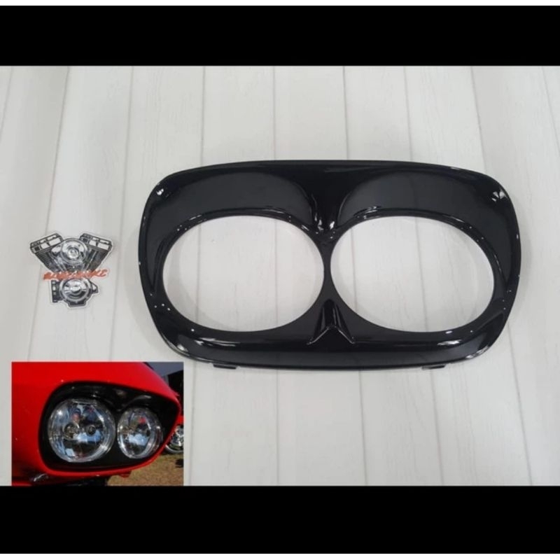 bezel lampu harley road glide headlamp trim road glide