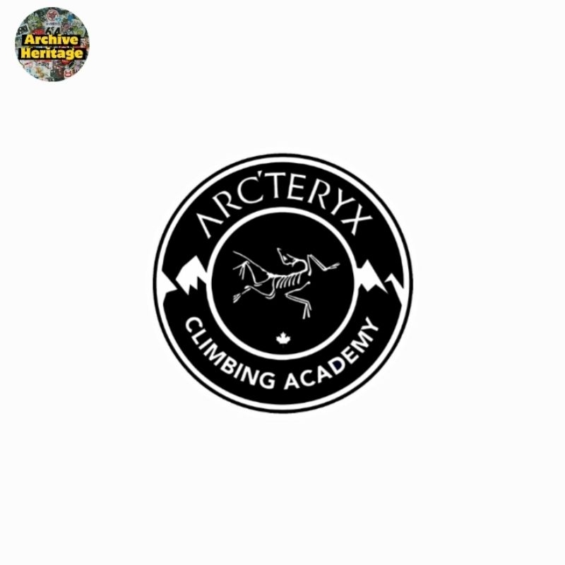 

sticker Arc'teryx climbing academy logo clothing outdoor rounded stiker