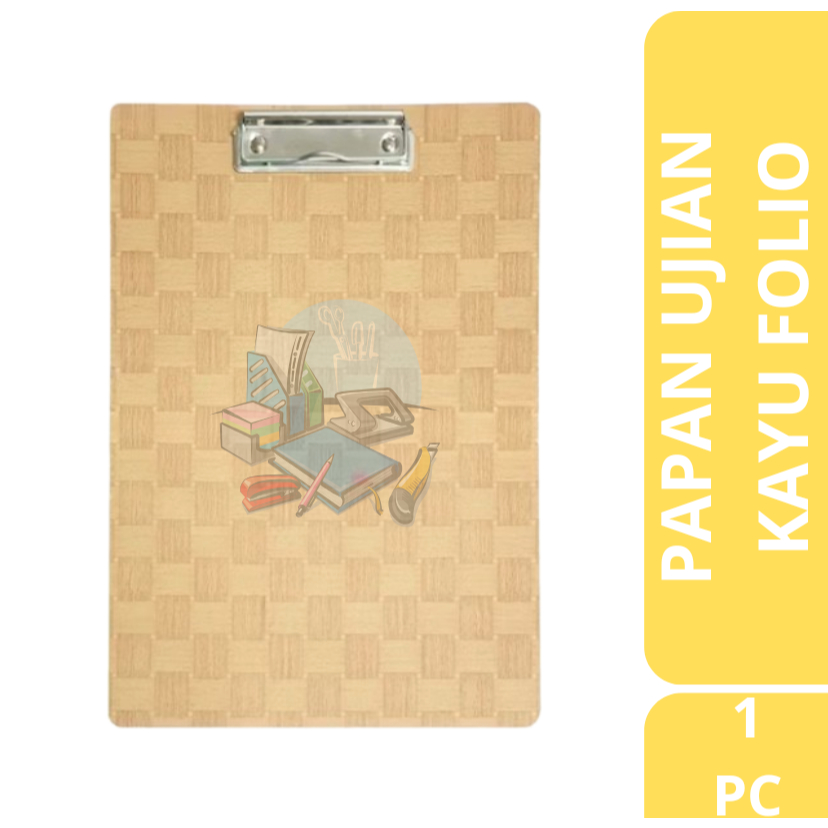 

[1 PC] Papan Ujian Kayu / Clipboard Ujian Kayu Ujian Ukuran Folio / Alas Ujian Sekolah Murah
