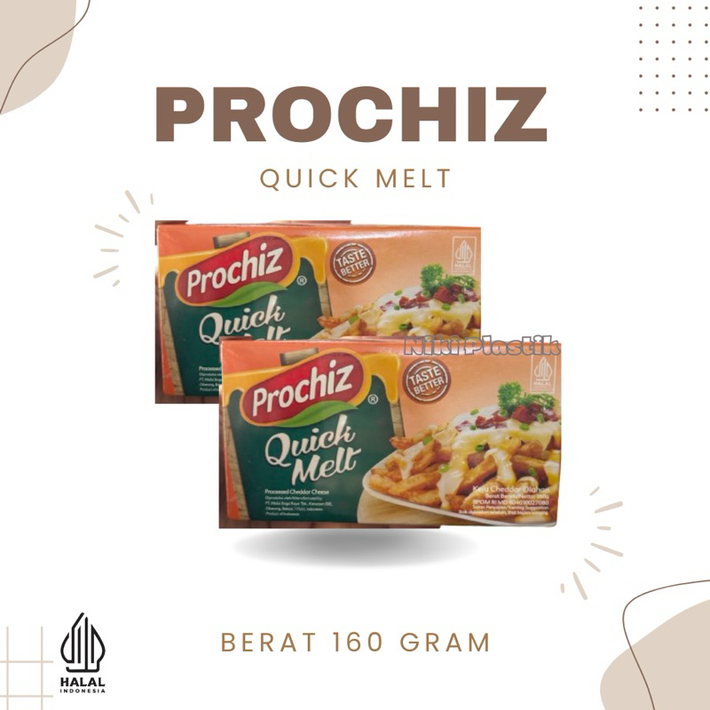 

Prochiz Quick Melt 160gram | Processed Cheddar Cheese
