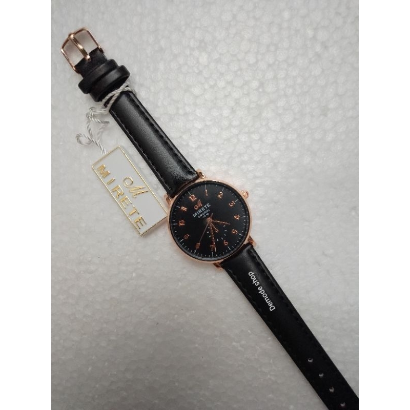 Jam Tangan Mirete Wanita Tali Kulit