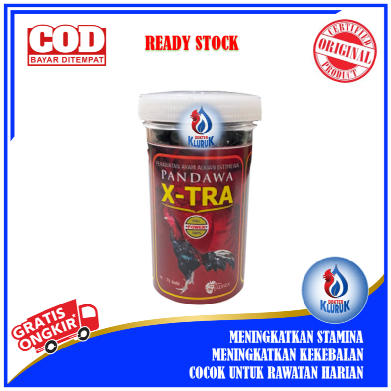 Pandawa X-Tra Jamu Ayam Stamina Napas Panjang  (75 butir)