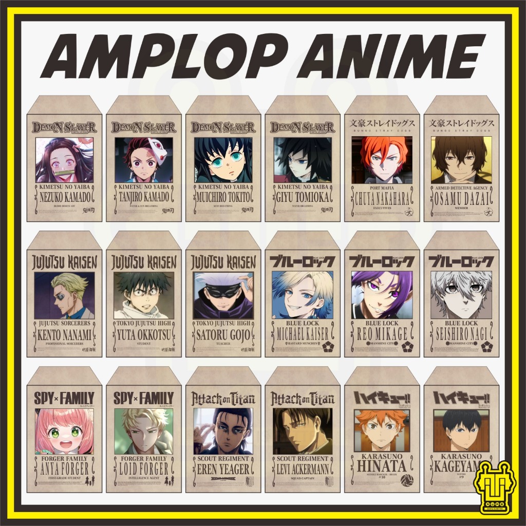 

Amplop Lucu Unik Desain Anime Spesial Untuk Hari Raya