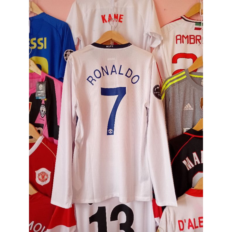 Jersey Bola Retro GO MU 2008 2009 Away Final Roma RONALDO 7